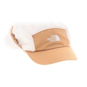 The North Face Beige and Cream Trapper Winter Cap